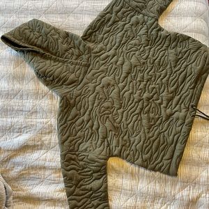 Gap Fit Pullover Hoodie, army green, large tall, casual lady, size L